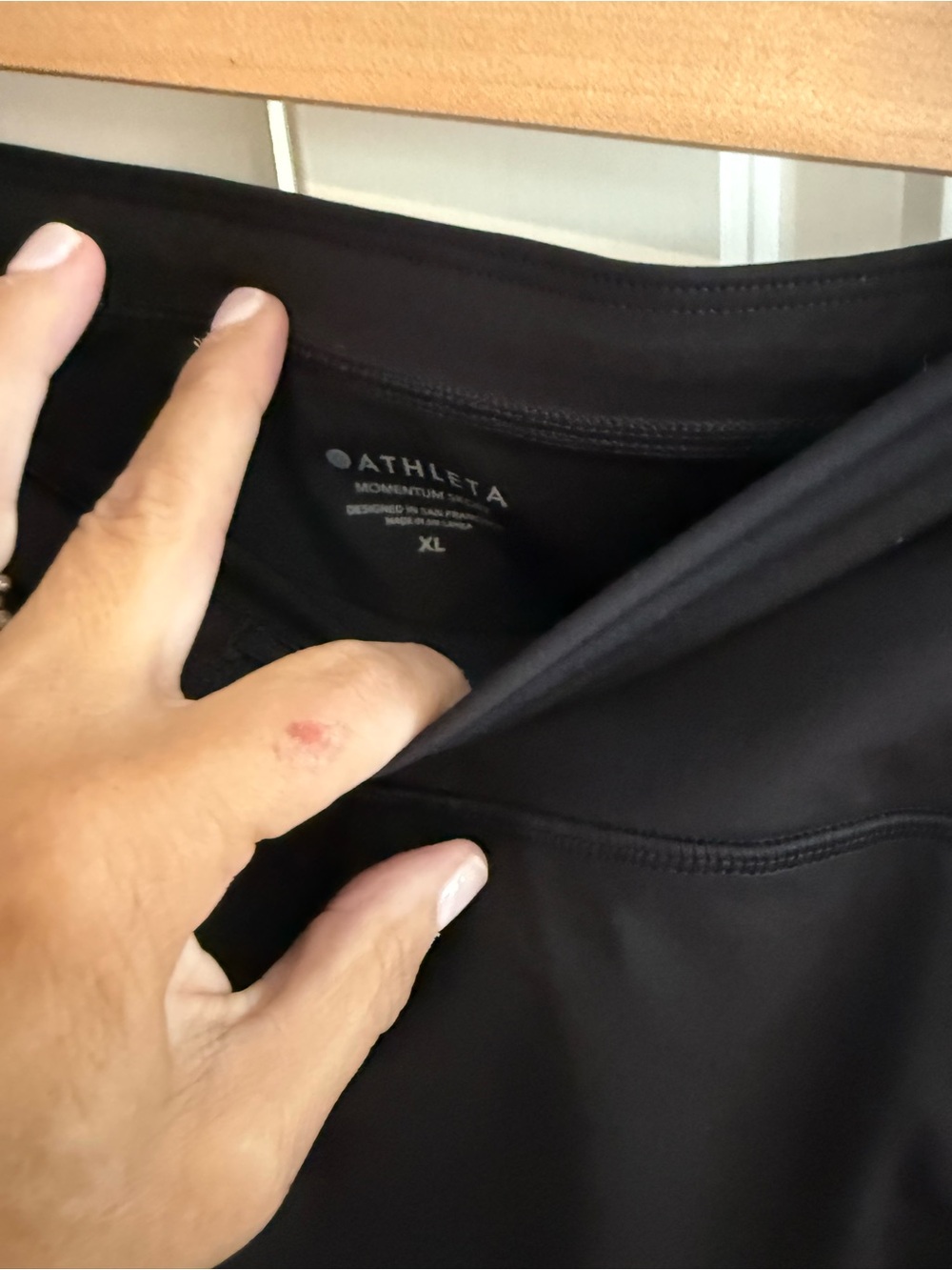 Athleta Black Ruffle Athletic Skort - Picture 2 of 2